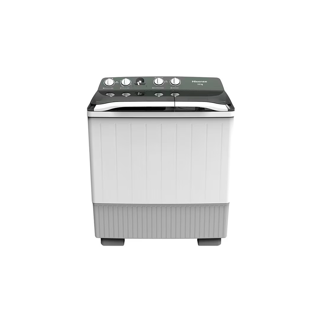 Lavadora Hisense Dos Tinas 18 kg Blanca