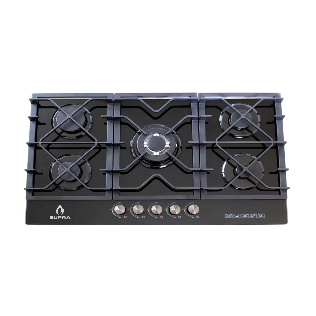 Parrilla Empotrable Supra 87 cm de Gas 5Q-TG-87 Negra